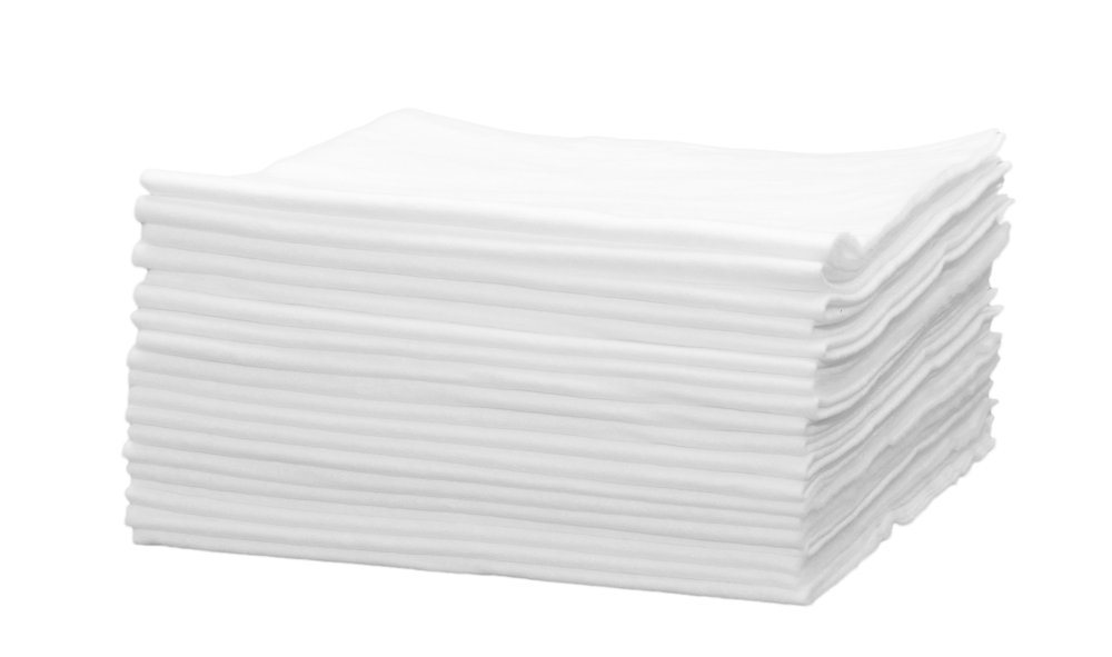 Белое полотенце Спанлейс Стандарт 30*70 см