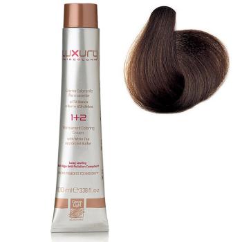 Стойкая крем-краска Экстра интенсивный натуральный светлый коричневый 5.00 Luxury Hair Color Extra Intense Natural Light Brown 5.00 (Green Light)