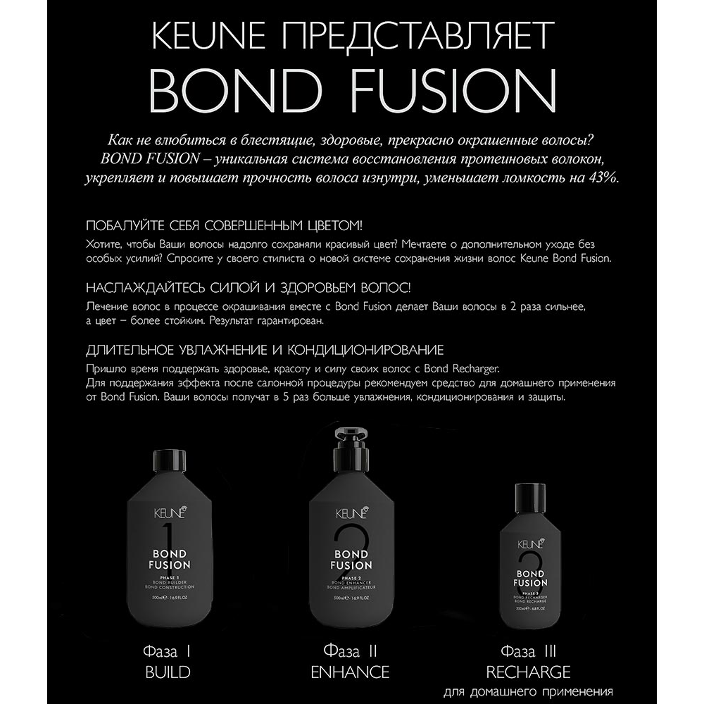 Трехфазное средство для домашнего ухода Бонд Фьюжн Bond Fusion Phase Three