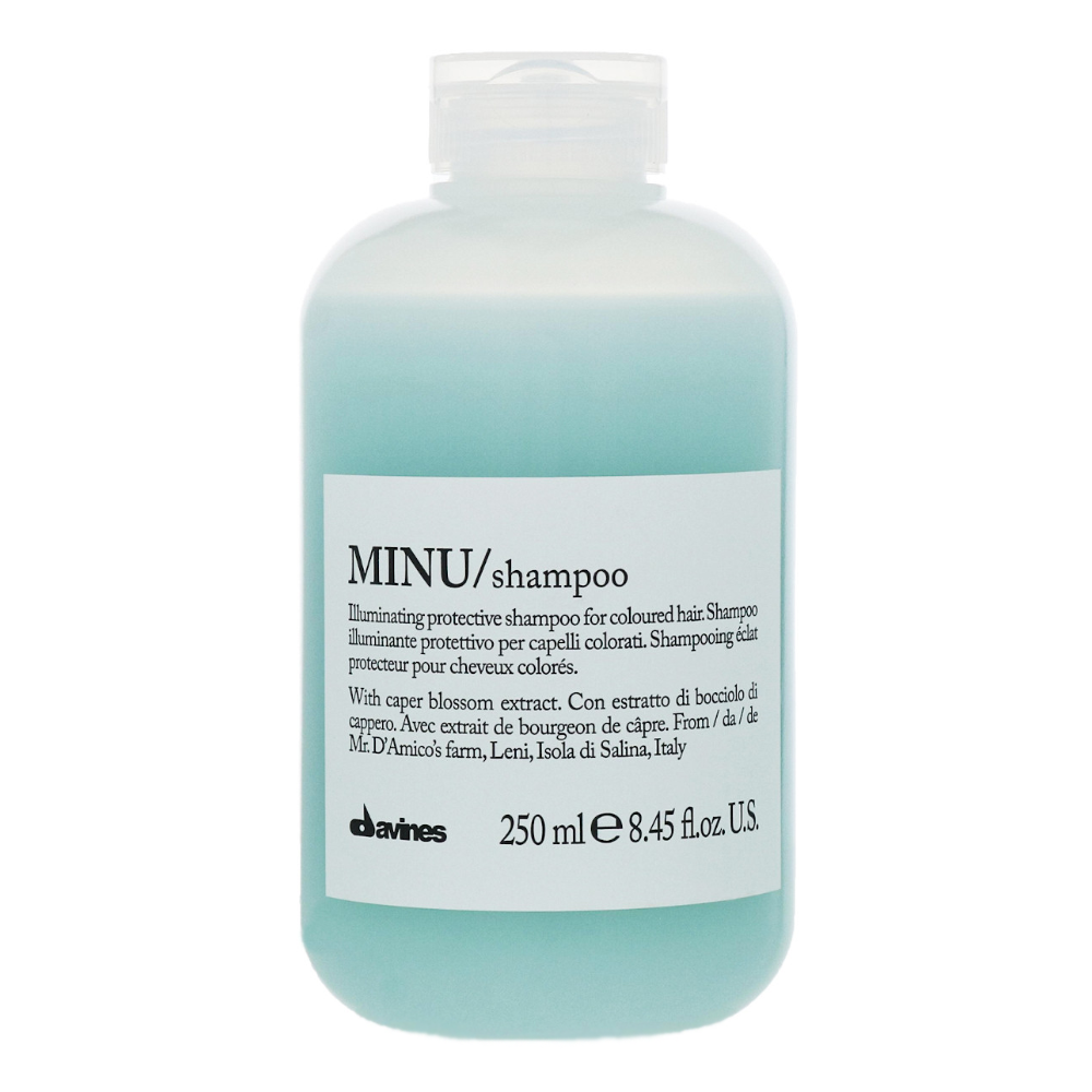 Защитный шампунь для сохранения косметического цвета волос Minu Shampoo