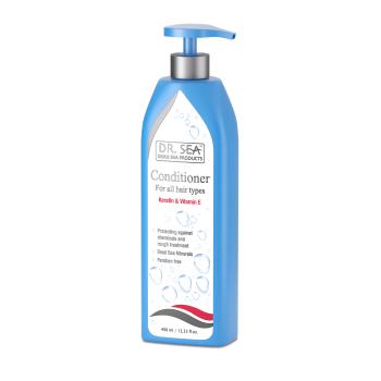 Кондиционер для волос с кератином и витамином Е (400 мл) (Dr. Sea)