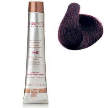 Стойкая крем-краска Интенсивный светлый фиолетовый каштан 5.22 Luxury Hair Color Intense Light Irisè  Brown 5.22 (Green Light)