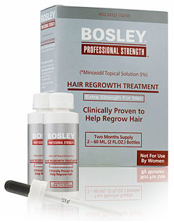 Усилитель роста волос для мужчин Hair Regrowth Treatment Extra Strength for Men 5% (Bosley)